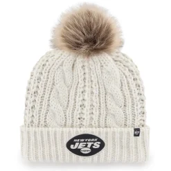 Knit|Hats^New York Jets Women's '47 Cream Meeko Cuffed Knit Hat