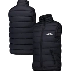 Jackets^New York Jets Women's Dunbrooke Black Alberta Full-Zip Vest