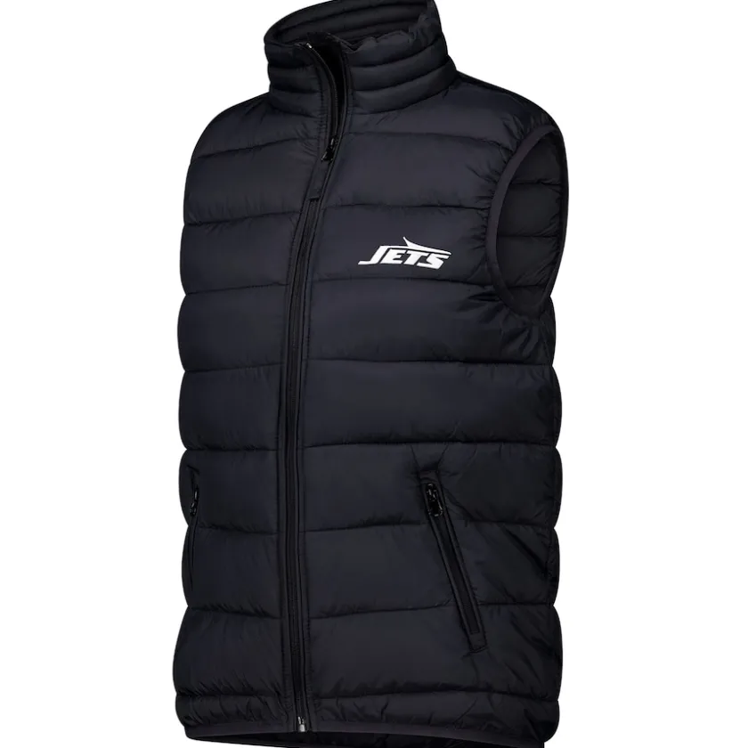 Jackets^New York Jets Women's Dunbrooke Black Alberta Full-Zip Vest