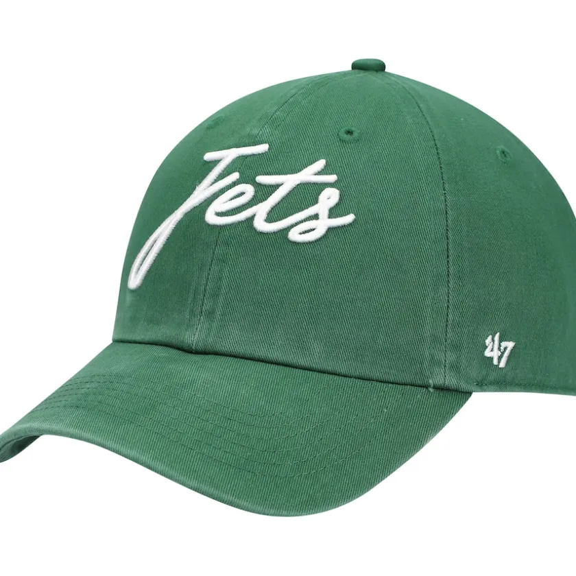 Hats|Women^New York Jets Women's '47 Green Vocal Clean Up Adjustable Hat