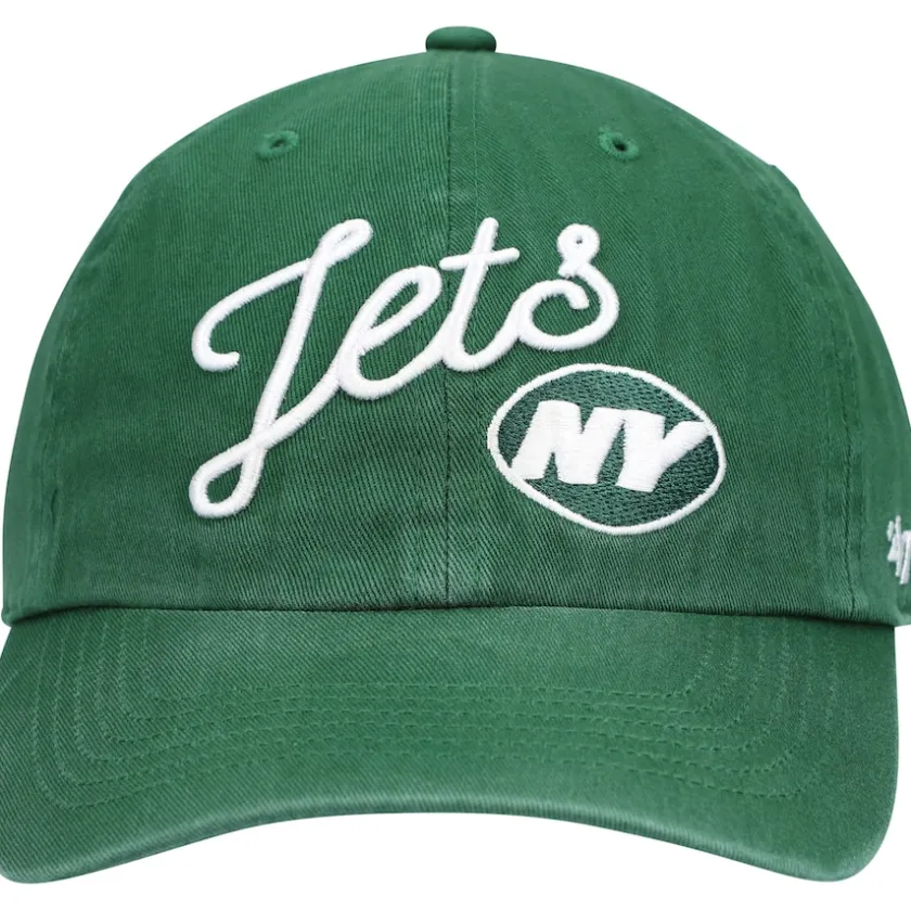 Hats|Women^New York Jets Women's '47 Green Millie Clean Up Adjustable Hat