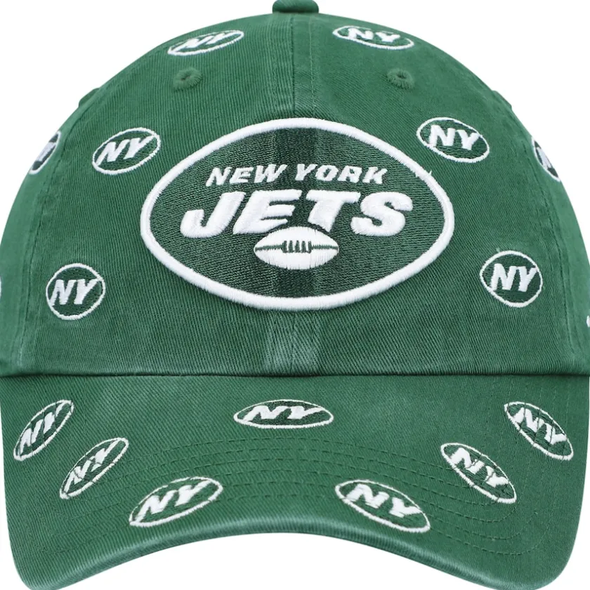 Hats|Women^New York Jets Women's '47 Green Confetti Clean Up Adjustable Hat
