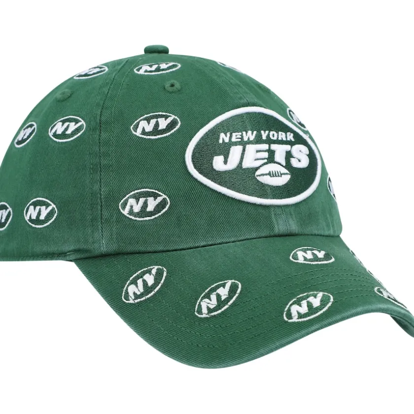 Hats|Women^New York Jets Women's '47 Green Confetti Clean Up Adjustable Hat