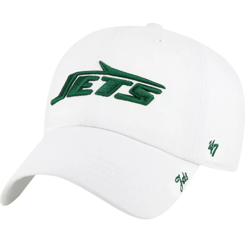 Hats|Women^New York Jets Women's '47 White Miata Clean Up Adjustable Hat