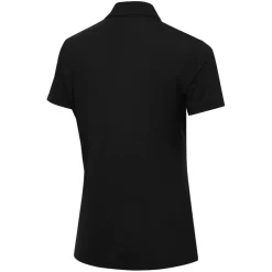 Polos^New York Jets Women's Antigua Black Era V-Neck Polo
