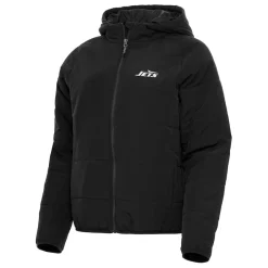 Jackets^New York Jets Women's Antigua Black Universe Full-Zip Hoodie Jacket