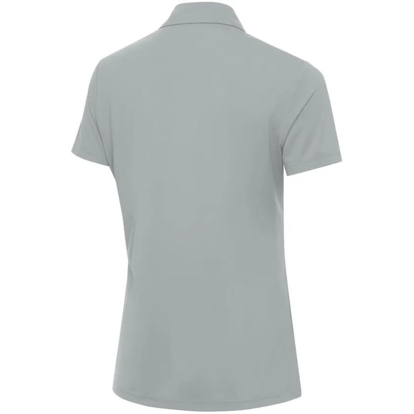 Polos^New York Jets Women's Antigua Gray Era V-Neck Polo