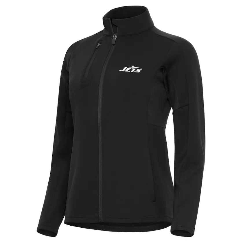 Jackets^New York Jets Women's Antigua Black Generation Full-Zip Jacket