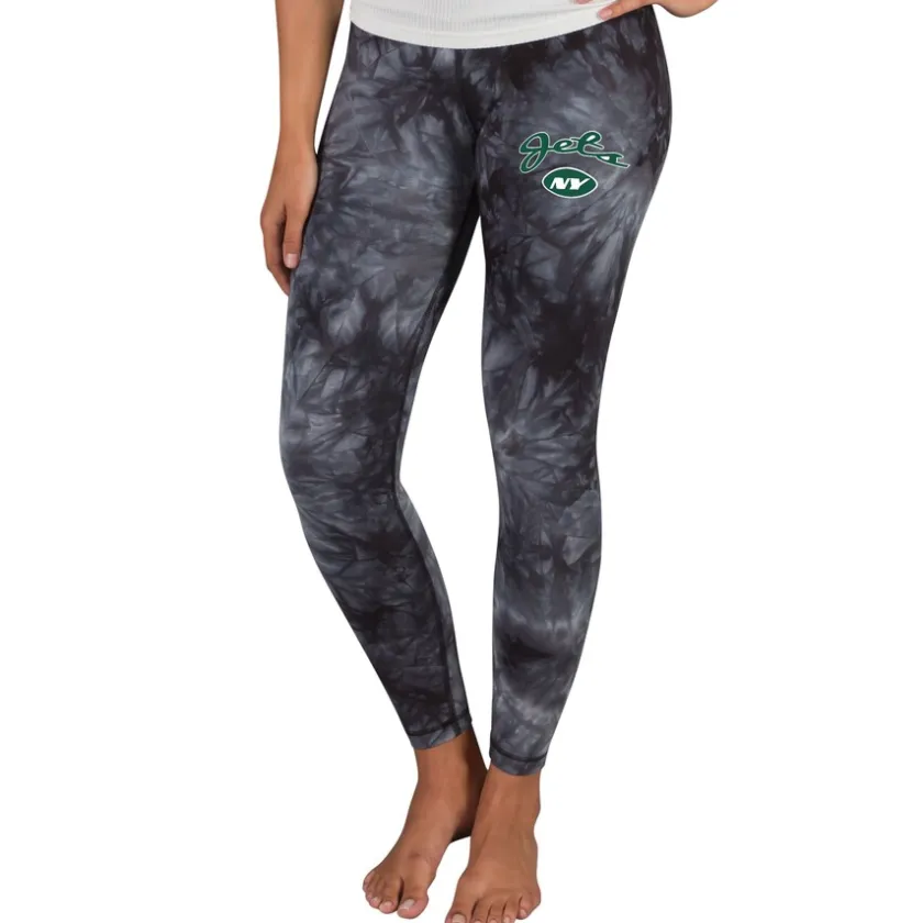 Shorts & Pants^New York Jets Women's Concepts Sport Black Burst Tie Dye Leggings