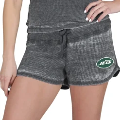 Shorts & Pants^New York Jets Women's Concepts Sport Charcoal Resurgence Waffle Knit Shorts