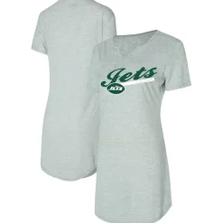 Underwear & Sleepwear^New York Jets Women's Concepts Sport Gray Petition Knit Nightshirt
