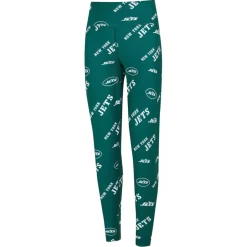 Shorts & Pants^New York Jets Women's Concepts Sport Green Breakthrough Allover Print Knit Leggings