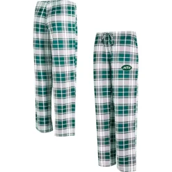 Underwear & Sleepwear^New York Jets Women's Concepts Sport Green Ashford Plaid Knit Pants