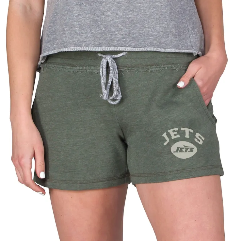 Shorts & Pants^New York Jets Women's Concepts Sport Green Mainstream French Terry Tri-Blend Shorts