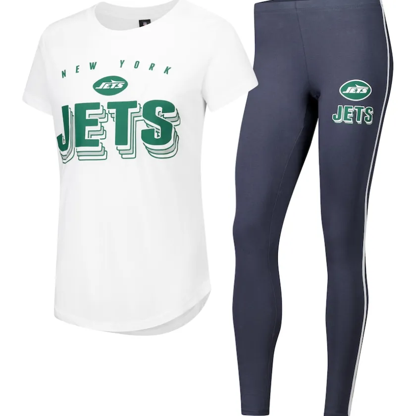 Underwear & Sleepwear^New York Jets Women's Concepts Sport Sonata T-Shirt & Leggings Lounge Set