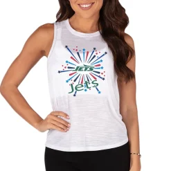 Tank Tops^New York Jets Women's Concepts Sport White Infuse Knit Tank Top