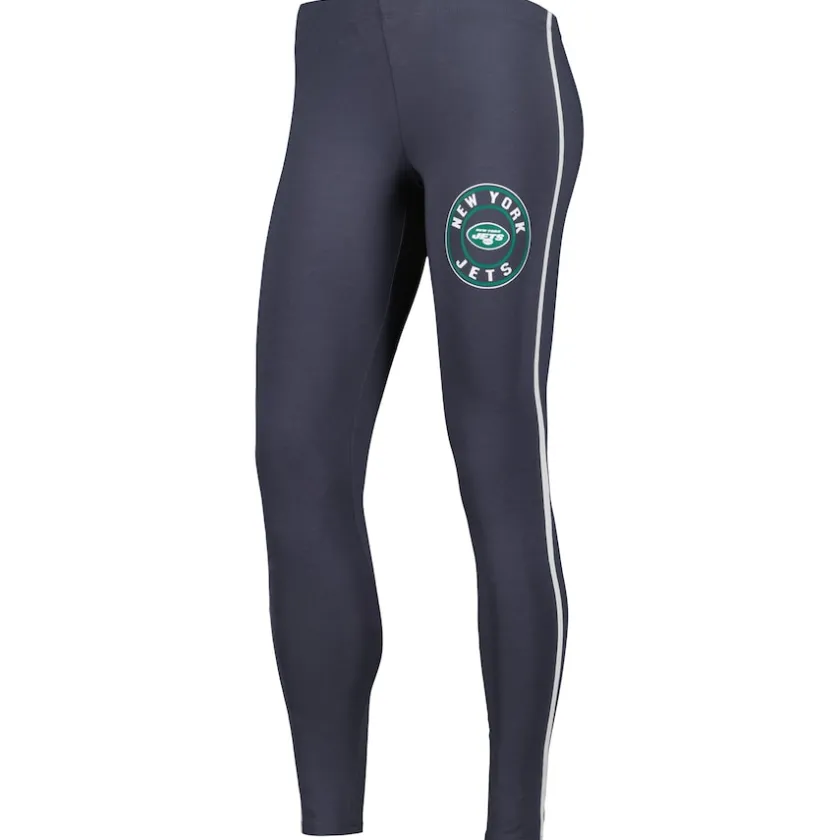 Underwear & Sleepwear^New York Jets Women's Concepts Sport White/Charcoal Sonata T-Shirt & Leggings Sleep Set