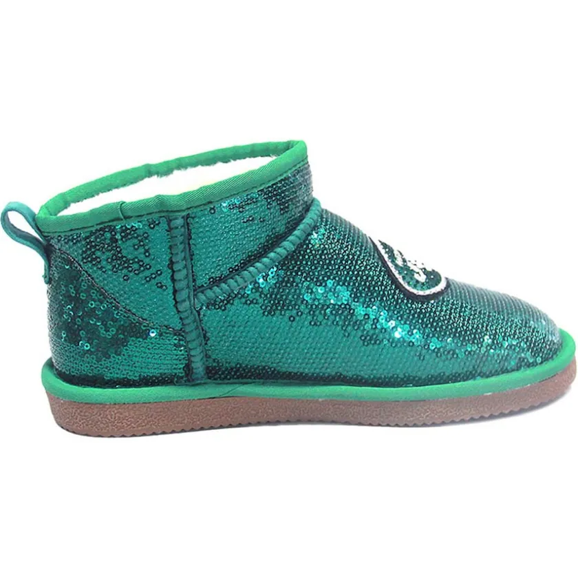 Shoes & Socks^New York Jets Women's Cuce Green Sequin Ankle Boots