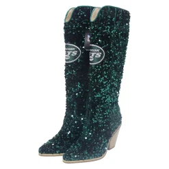 Shoes & Socks^New York Jets Women's Cuce Green Knee-High Sequin Boots