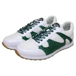 Shoes & Socks^New York Jets Women's Cuce White Glitter Sneakers