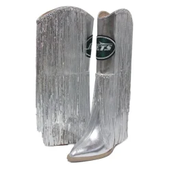 Shoes & Socks^New York Jets Women's Cuce Fringe Boot With Sequin Detail