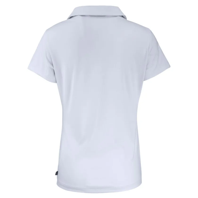 Polos^New York Jets Women's Cutter & Buck White Daybreak Eco Recycled V-neck Polo