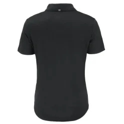 Polos^New York Jets Women's Cutter & Buck Black Monochromatic Logo Coastline Epic Comfort Eco Recycled Polo