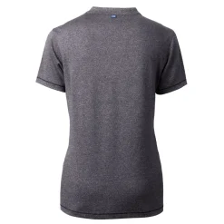 Sweaters & Dress Shirts^New York Jets Women's Cutter & Buck Heather Charcoal Throwback Logo Forge Blade V-Neck Polo