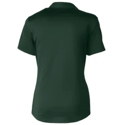 Polos^New York Jets Women's Cutter & Buck Hunter Green Primary Logo Prospect Eco Textured Stretch Recycled Polo