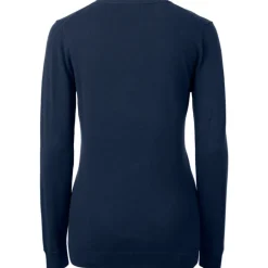 Sweaters & Dress Shirts|Sweaters^New York Jets Women's Cutter & Buck Navy Lakemont Tri-Blend V-Neck Sweater