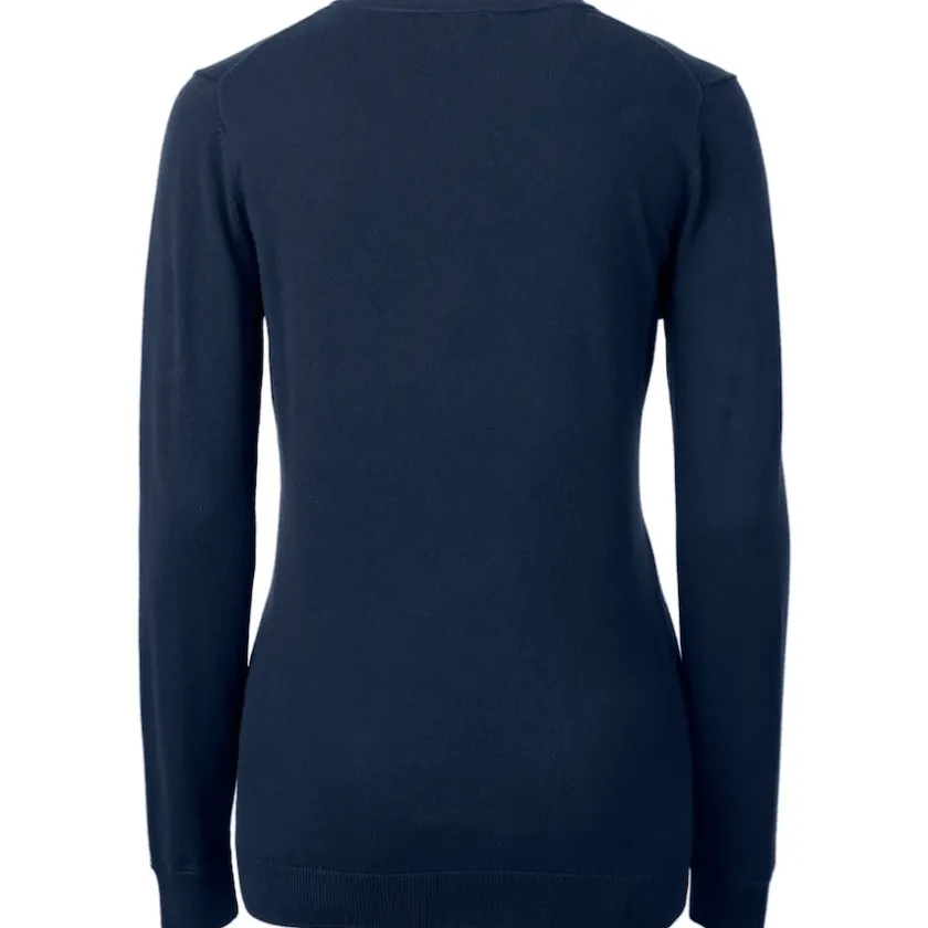 Sweaters & Dress Shirts|Sweaters^New York Jets Women's Cutter & Buck Navy Lakemont Tri-Blend V-Neck Sweater