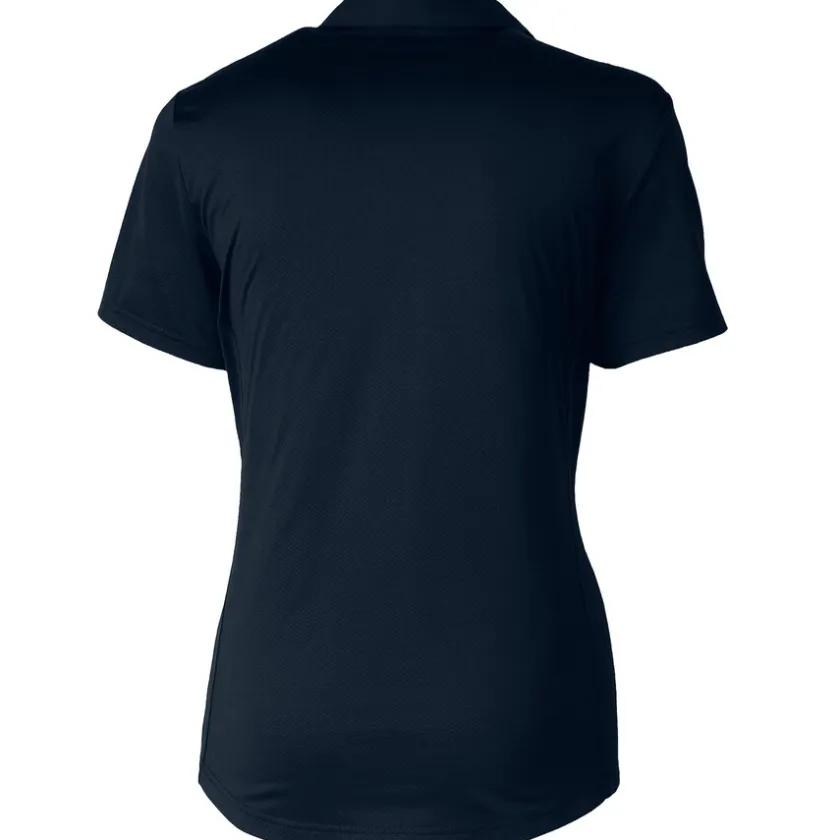 Polos^New York Jets Women's Cutter & Buck Navy Americana Prospect Textured Stretch Polo