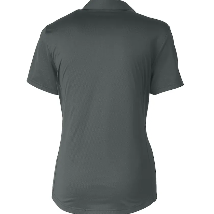 Polos^New York Jets Women's Cutter & Buck Steel Prospect Textured Stretch Polo