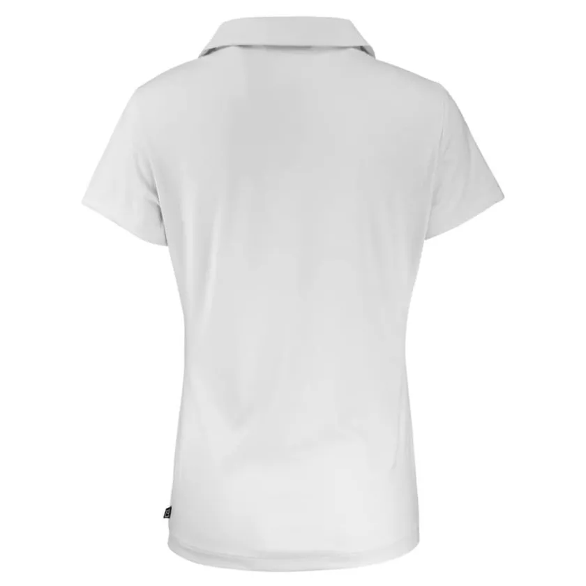 Polos^New York Jets Women's Cutter & Buck White Helmet Daybreak Eco Recycled V-Neck Polo