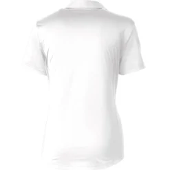 Polos^New York Jets Women's Cutter & Buck White Throwback Logo Prospect Textured Stretch Polo