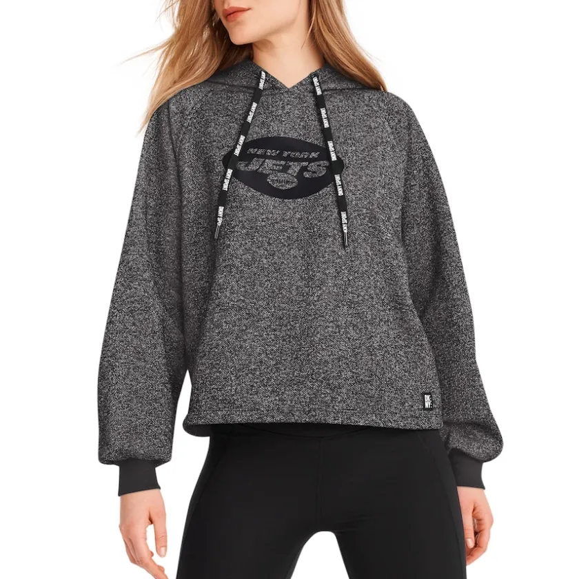 Sweatshirts & Fleece|Women^New York Jets Women's DKNY Sport Black Debbie Dolman Raglan Pullover Hoodie