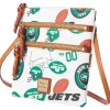 Accessories|Purses^New York Jets Women's Dooney & Bourke Triple-Zip Crossbody Bag