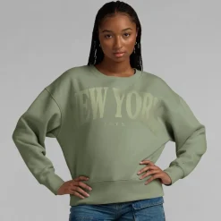 Sweatshirts & Fleece|Women^New York Jets Women's Fanatics Green Elements Pullover Sweatshirt