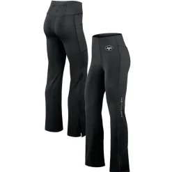 Shorts & Pants^New York Jets Women's Fanatics Black Studio Fitted Flared Leggings