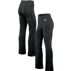 Shorts & Pants^New York Jets Women's Fanatics Black Studio Fitted Flared Leggings