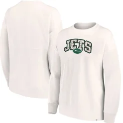 Sweatshirts & Fleece|Women^New York Jets Women's Fanatics Cream Leopard Team Pullover Sweatshirt