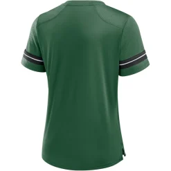 T-Shirts|Women^New York Jets Women's Fanatics Green Play Script Lace-Up T-Shirt