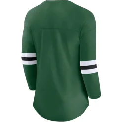 T-Shirts|Women^New York Jets Women's Fanatics Green First Team Arch Logo 3/4 Sleeve T-Shirt