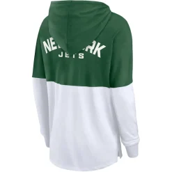 T-Shirts|Women^New York Jets Women's Fanatics Green/White Backup Option Long Sleeve Hoodie T-Shirt