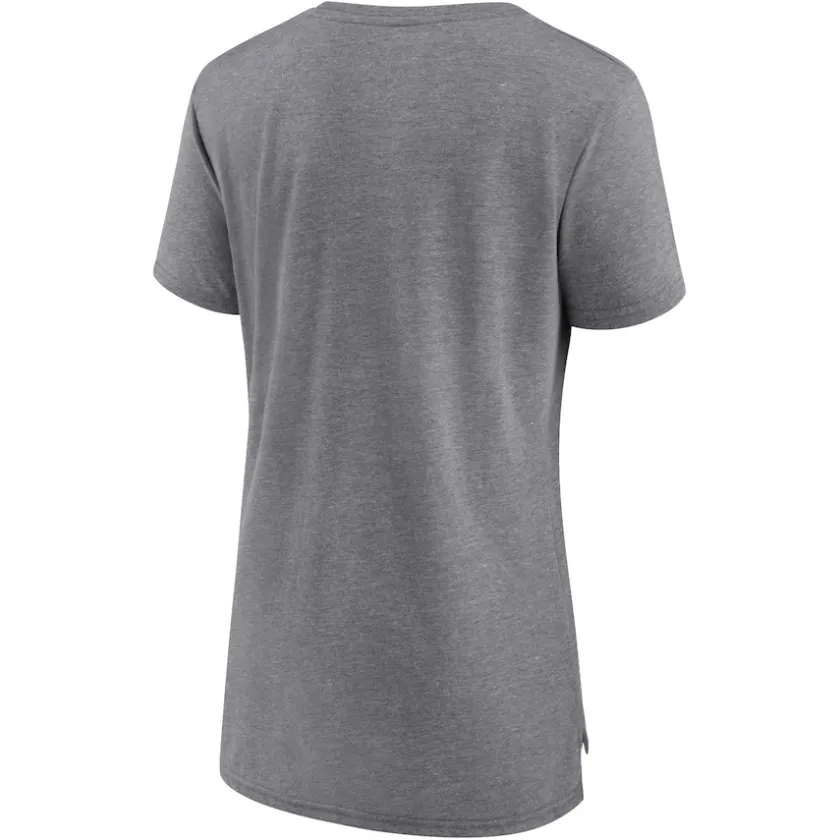 T-Shirts|Women^New York Jets Women's Fanatics Heather Gray Up The Middle Tri-Blend T-Shirt