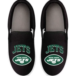 Shoes & Socks^New York Jets Women's FOCO Big Logo Slip-On Sneakers