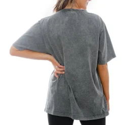 T-Shirts|Women^New York Jets Women's Gameday Couture Gray Tackle Titan Relaxed Fit T-Shirt
