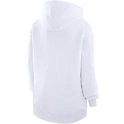 Jackets^New York Jets Women's G-III 4Her By Carl Banks White Animal Print Heart Team Graphic Fleece Tri-Blend Pullover Hoodie