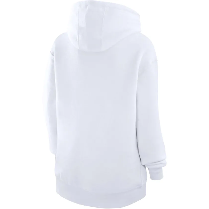 Jackets^New York Jets Women's G-III 4Her By Carl Banks White Heart Fleece Tri-Blend Pullover Hoodie
