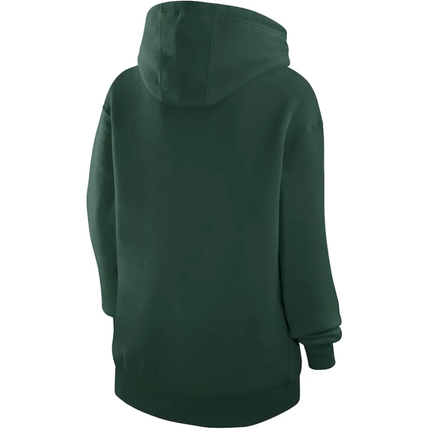 Jackets^New York Jets Women's G-III 4Her By Carl Banks Green Large Round Team Graphic Fleece Pullover Hoodie